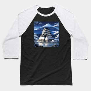 The Snow Over Fuji Baseball T-Shirt